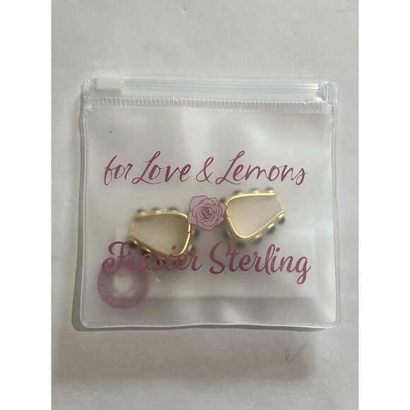 For Love & Lemons Daisy Mae Hoop Earrings in Gold - Picture 2 of 4